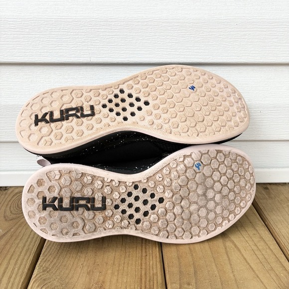 KURU Atom Cushioned Orthopedic Athletic Training Black Sneakers Shoes Womens 9 - Picture 7 of 8